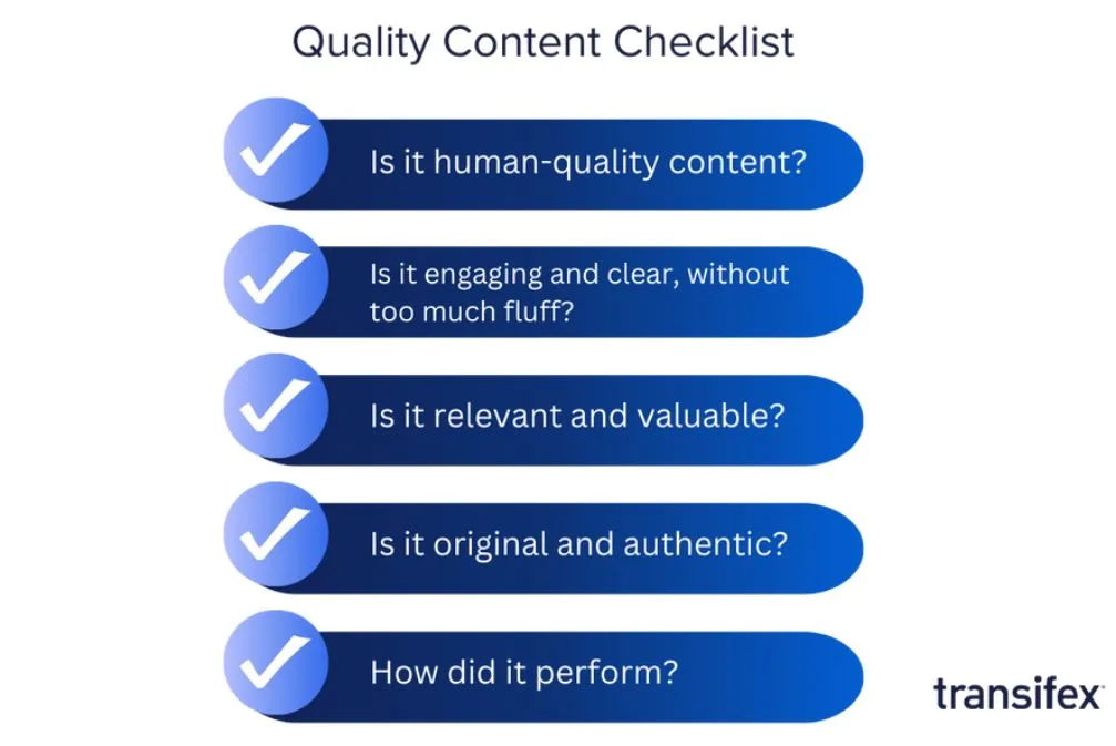 AI SEO content quality control